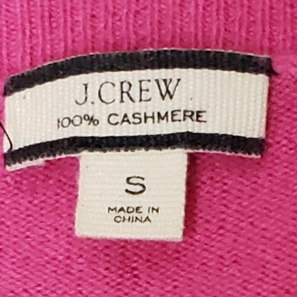 J Crew Sweater Crewneck Cashmere Tie Dye Pink White Small - Picture 7 of 15